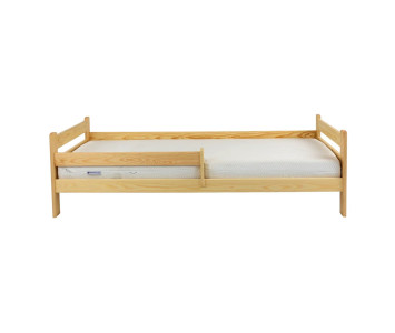 Łóżko drewniane 90x200 LK 097 z barierką – Bezpieczeństwo i Komfort w Jednym