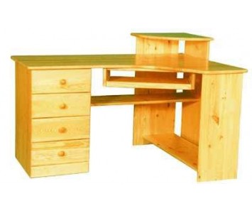 Drewniane Biurko Narożne 137 prawe lub lewe z szufladami