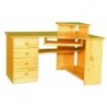 Drewniane Biurko Narożne 137 prawe lub lewe z szufladami - Zdjęcie 3