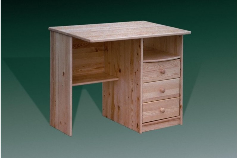Małe Biurko drewniane z szufladami 9203 MINI