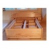 Łóżko drewniane Sofia z szufladami na prowadnicy - Zdjęcie 5