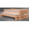 Łóżko drewniane podwójne spanie wysuwane Duet - Zdjęcie 1