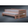 Łóżko drewniane podwójne spanie wysuwane Duet - Zdjęcie 4
