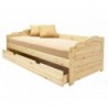 Łóżko drewniane z szufladą na pościel Borg - Zdjęcie 3