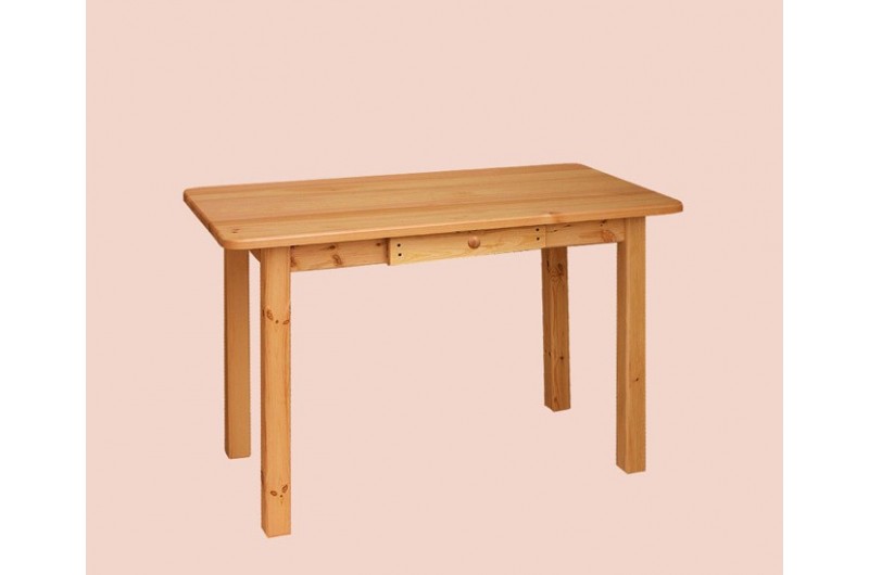 Stół drewniany z szufladą 120x60 (3)