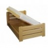 Łóżko sosnowe MINI podnoszone z boku, rama drewniana. - Zdjęcie 2