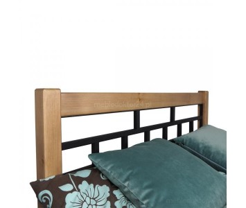 Łóżko drewniane z metalem Grenada