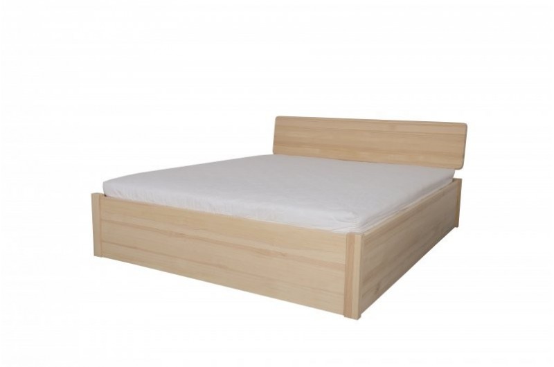 Łóżko sosnowe sypialniane Sodalit 4 podnoszone, rama metalowa