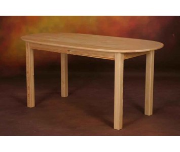 Stół drewniany owalny nierozkładany 160 x 78