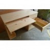 Biurko drewniane 4 szuflady pełen wysuw - Zdjęcie 4