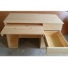 Biurko drewniane 4 szuflady pełen wysuw - Zdjęcie 5