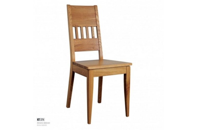 Krzesło dębowe bez tapicerki KT 374