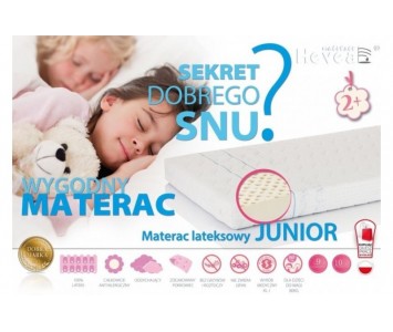 Materac lateksowy dla dzieci i młodzieży Junior Hevea