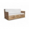 Łóżko Duo C bukowe rozkładane z szufladami - Zdjęcie 8