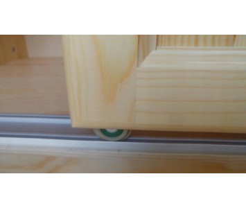 Szafa drewniana z lustrem drzwi przesuwne 180 cm wysokości