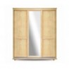 Szafa drewniana z lustrem drzwi przesuwne 180 cm wysokości - Zdjęcie 1