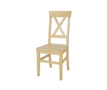 Krzesło drewniane sosnowe krzyżak KT 107