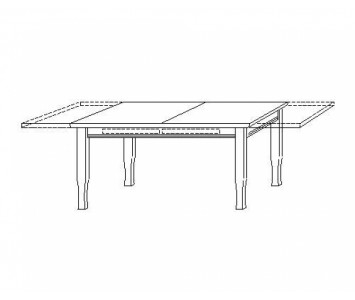 Brzozowy Stół rozkładany 150(250)x90 Amelia