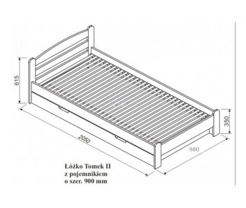 Łóżko podnoszone Tomek II