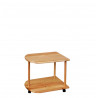 Barek, stolik drewniany jeżdżący na kółkach półowal - Zdjęcie 1