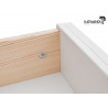 Komoda drewniana 5 szufladowa Belluno Elegante biała/orzech 5S - Zdjęcie 6