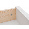 Ława drewniana z szufladą Belluno Elegante Biała - Zdjęcie 8