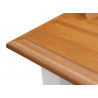 Stolik drewniany z półką Belluno Elegante Biały/Dąb - Zdjęcie 5