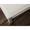 Stolik drewniany z półką Belluno Elegante Biały - Zdjęcie 9