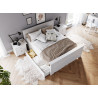Łóżko drewniane Belluno Elegante Białe - Zdjęcie 3