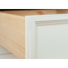 Biurko drewniane małe Belluno Elegante Białe/Orzech - Zdjęcie 10