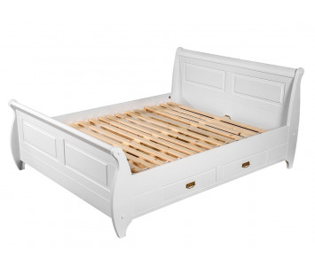 Łóżko drewniane Toskania Białe