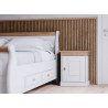 Łóżko drewniane z szufladami kolekcja Toskania białe/sosna miodowa - Zdjęcie 7