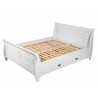 Łóżko drewniane z szufladami kolekcja Toskania białe/sosna miodowa - Zdjęcie 10