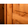 Drewniana szafa 2D z bieliżniarką z kolekcji Toskania sosna miodowa - Zdjęcie 7