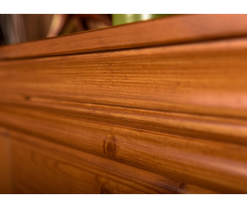 Drewniana szafa 2D z bieliżniarką z kolekcji Toskania sosna miodowa
