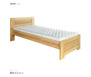 Łóżko z drewna bukowego pojedyncze LK 161