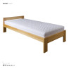 Łóżko z drewna bukowego pojedyncze LK 184 - Zdjęcie 1