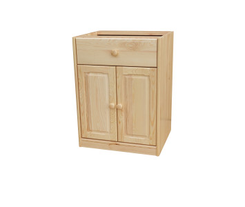 Szafka kuchenna stojąca 60 z szufladą 1S/2D drewniana