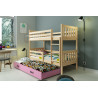 Łóżko piętrowe drewniane z materacami i szufladą CARINO 2 - Zdjęcie 20