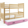 Łóżko piętrowe drewniane z materacami i szufladą CARINO 2 - Zdjęcie 21