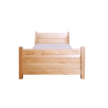 Łóżko drewniane Beta wysokie szczyty na prosto - Zdjęcie 4