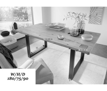 Stół I bukowy 160x90 nierozkładany Kolekcja Bukowa WZ 159