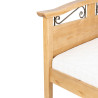 Łóżko drewniane Korfu styl Prowansalski niski szczyt - Zdjęcie 4