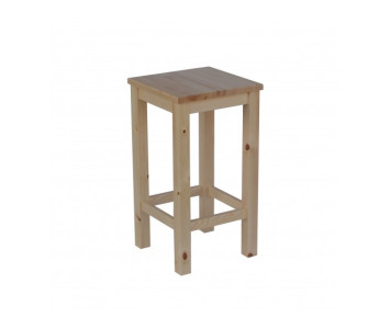 Drewniany kwadratowy stołek, taboret 60 cm Mati 26
