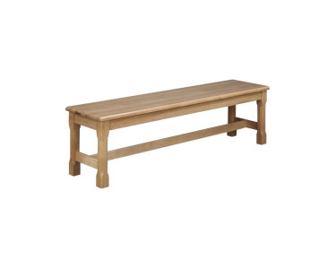 Drewniana solidna ławka bez oparcia Monaco