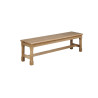 Drewniana solidna ławka bez oparcia Monaco - Zdjęcie 1