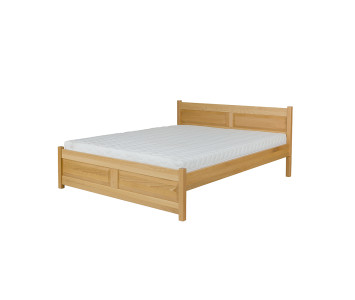 Bukowe podwójne łóżko do sypialni LK 109