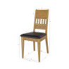 Krzesło dębowe bez tapicerki KT 374 - Zdjęcie 2