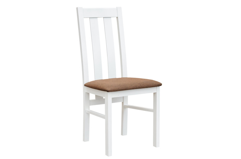 Krzesło tapicerowane białe bukowe KT 10 Belluno Elegante