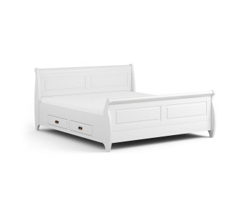 Sosnowe łóżko z drewna bejca Toskania 140 cm